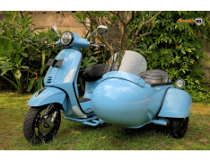 Sidecar Vespa Baby Blue Classic Edition Sidecar Vespa Baby Blue Classic Edition